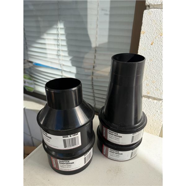 King adapters 2 1/4" x 4" outlets