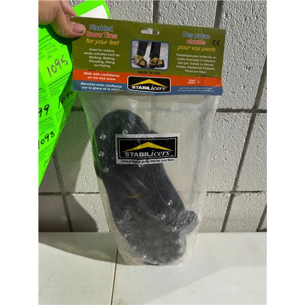Studded snow tires for your feet size large men 10.5–12