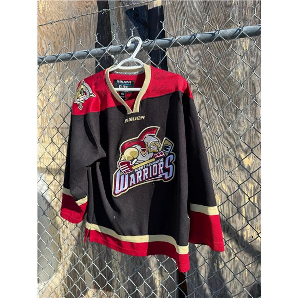 Warrior jersey signed youth size XL