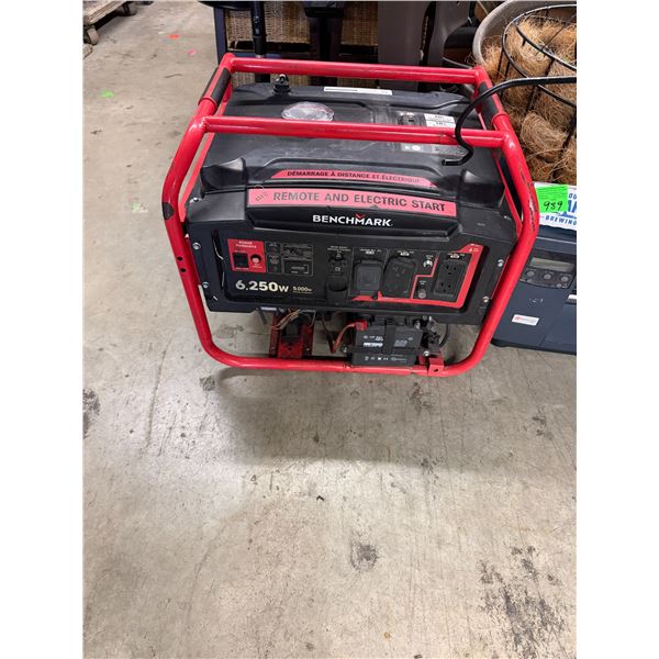 Benchmark BG6250E 5000W Gas Generator -- Needs Pull Cord