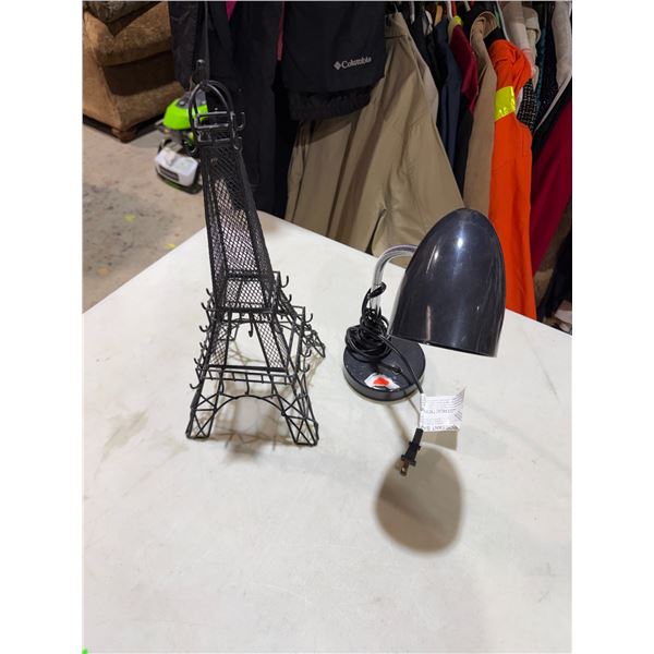 Lamp and jewelry stand
