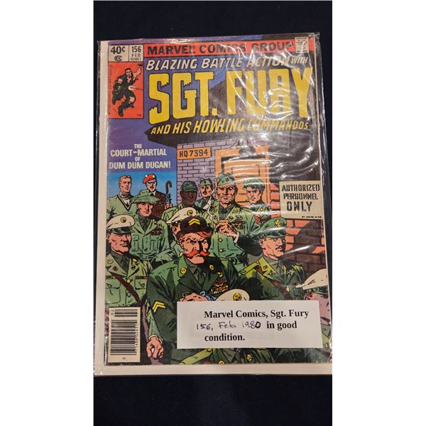 Feb '80 Sgt. Fury Comic #156