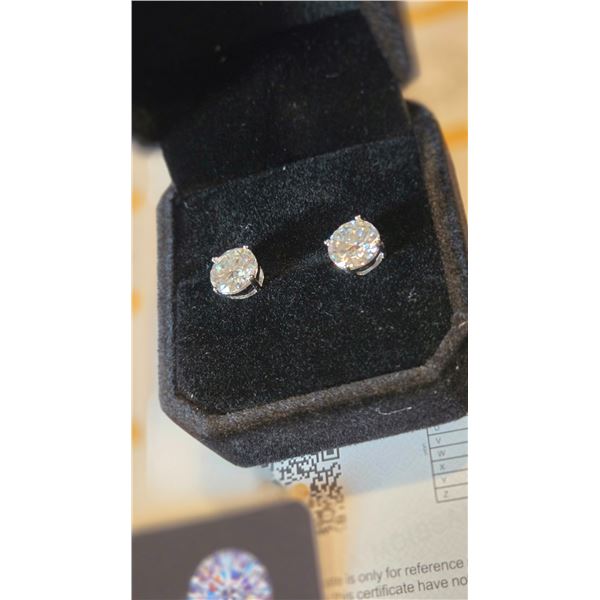 2.0ct each Stud Earrings - Retail $2020.00