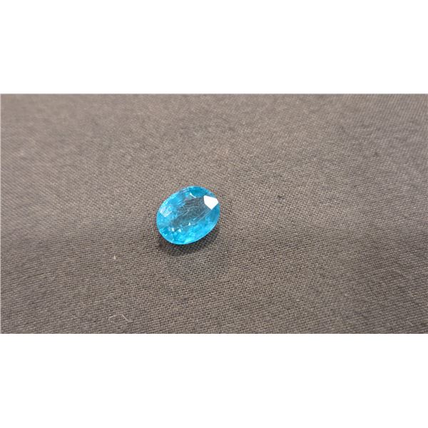 2.74ct Neon Blue Green Apatitie stone