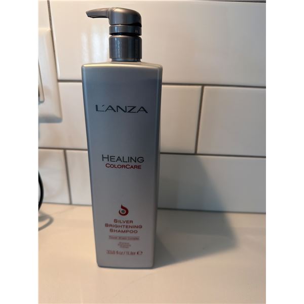 L'ANZA healing cover, silver brightening shampoo
