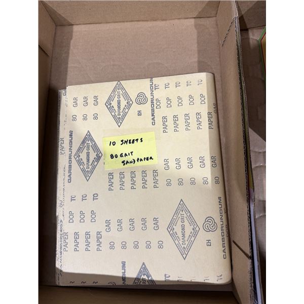10 sheets 80 grit sandpaper