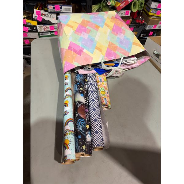 Gift bags and gift wrap