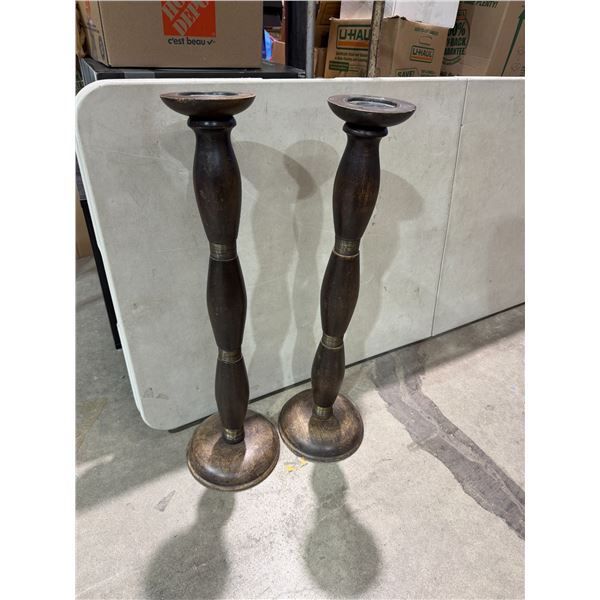 Candle stands 30 1/2 inches tall