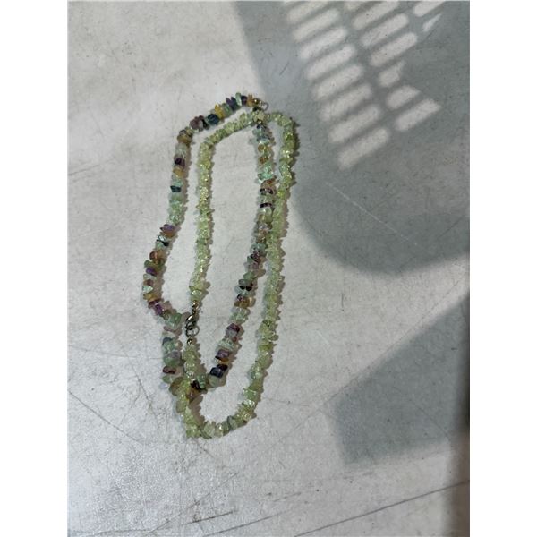 Green amethyst necklaces