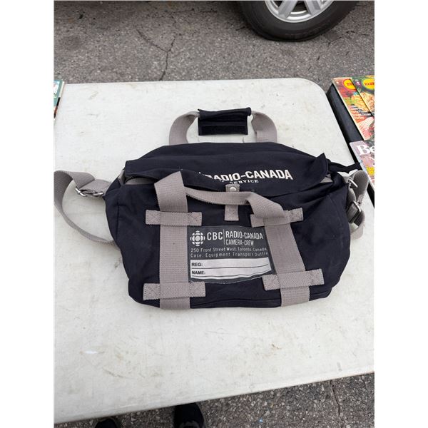 CBC Radio camera crew Vintage duffel bag