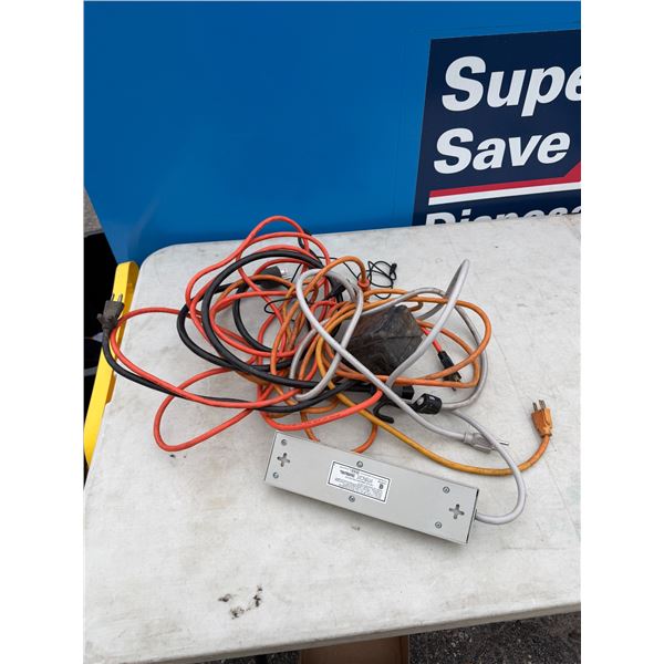 Power bar and extension cords