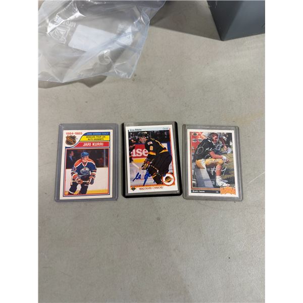 Sports cards two signed