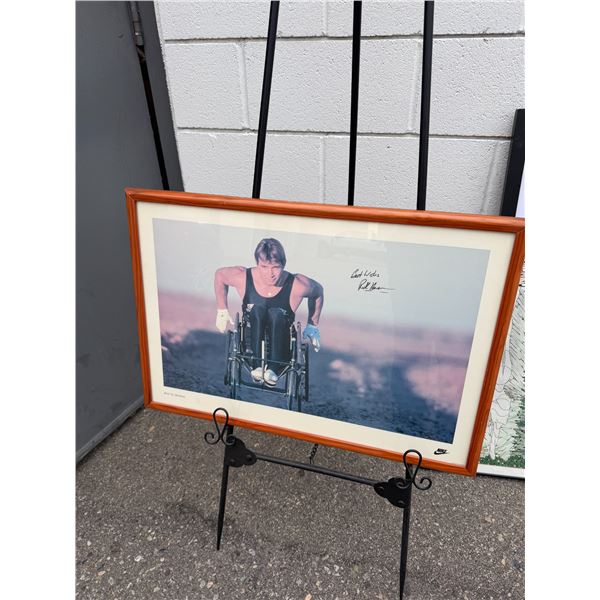Nike man in motion LITHO'D in Canada signed artwork 27 x 18 1/2