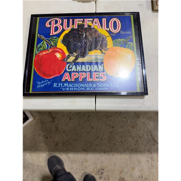 Buffalo Canadian apples advertising