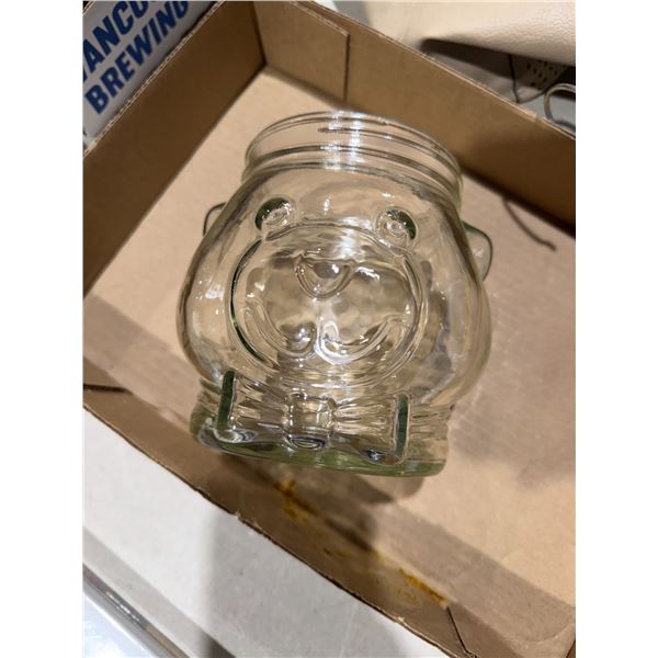 Glass Bear  jar