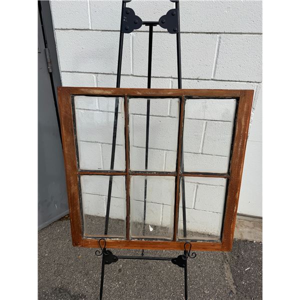 Antique window 28" x 27"