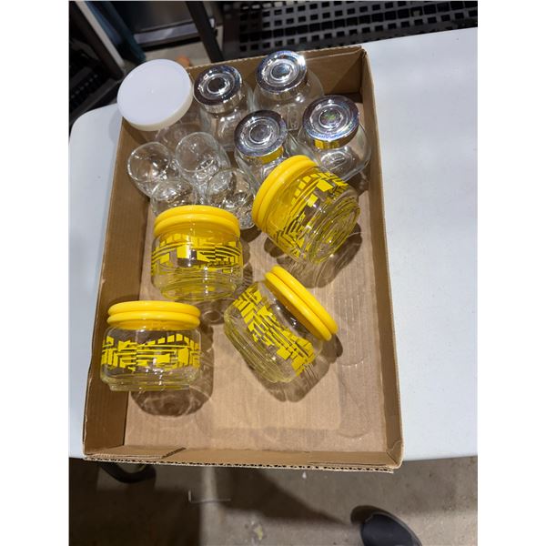 Jars and shooter glasses