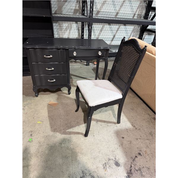 Desk and chair desk measures 42" x 18" x 29 1/2" tall