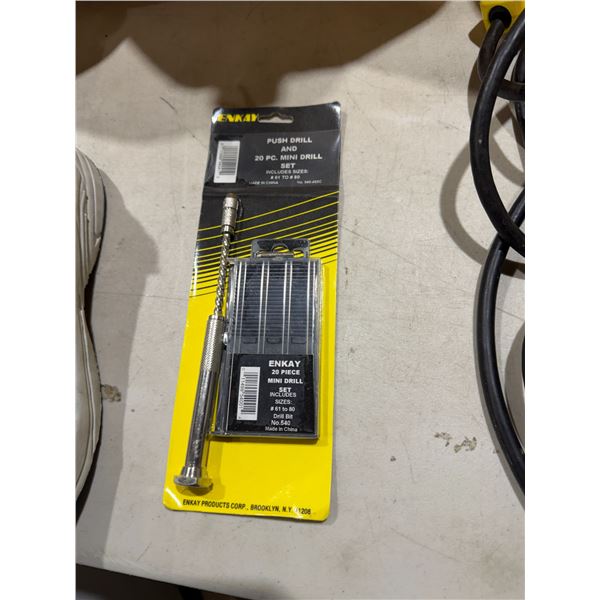 ANKAY push drill and 20 piece mini drill set