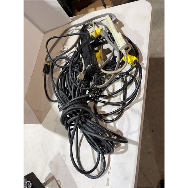 Power bars and extension cords, etc.