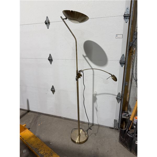 Vintage Brass Floor Lamp w/ Reading Light