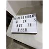 Image 1 : Light up signboard no power cord