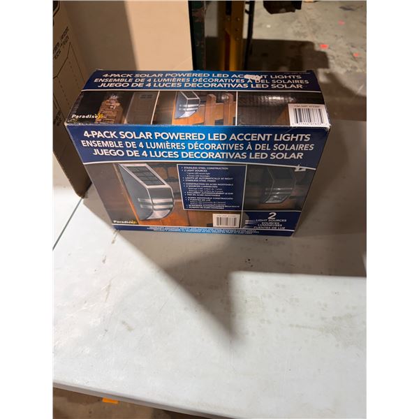 Four pack solar, powered LED accent lights