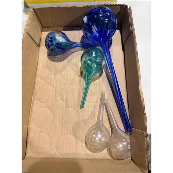 Glass water and globes