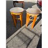 Image 1 : Pair of stools/ plant stands 22 inches tall