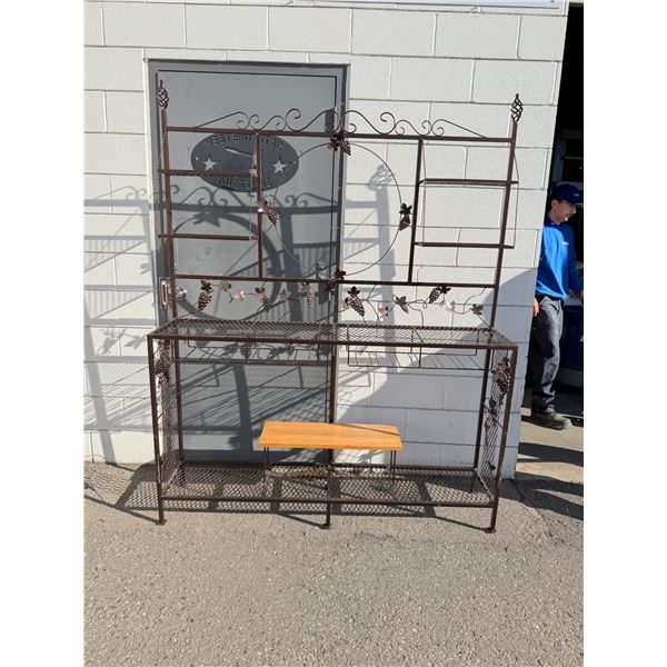 Metal shelf 64" x 14" x80" tall