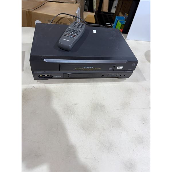 Toshiba VHS player with remote