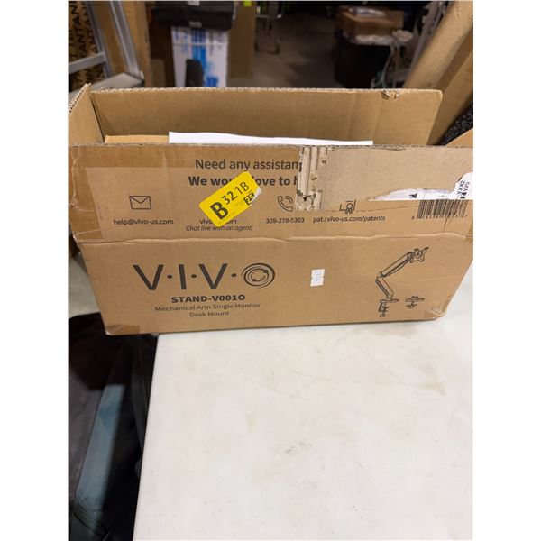 VIVO mechanical arm, single monitor desk mount