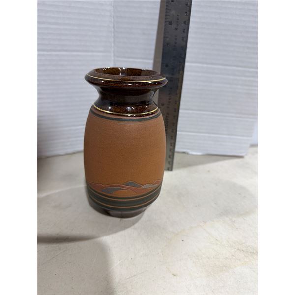 Studio Pottery vase. Signed