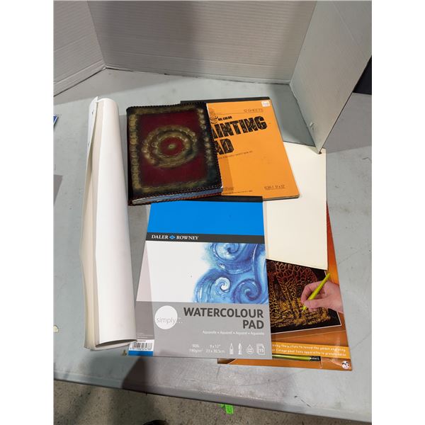 Watercolor pad, painting pad, and other art related items