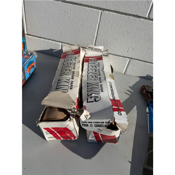 Freezer king poly coated brown paper