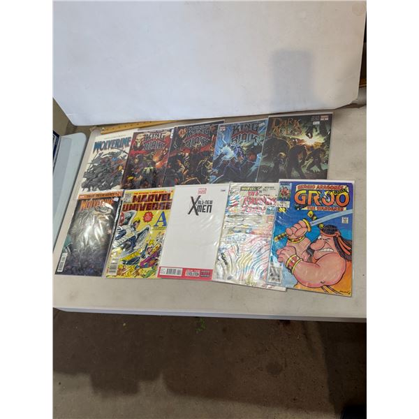 Assorted comics, Wolverine king, black X-Men, etc.