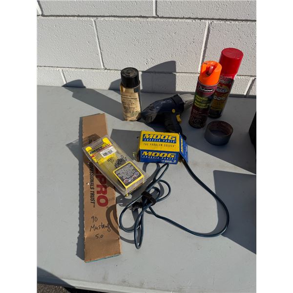 Garage items and impact wrench