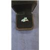 Image 1 : 1.0tcw Aquamarine double heart ring