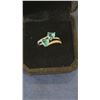Image 2 : 1.0tcw Aquamarine double heart ring