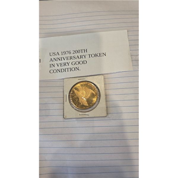 1976 USA 200th anniversay token