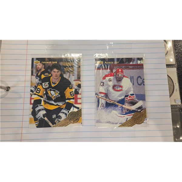2x Upper deck hockey cards
