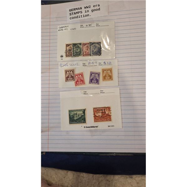 WW2 era Germany stamps