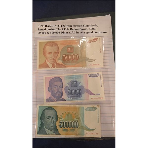 1993 Bank notes