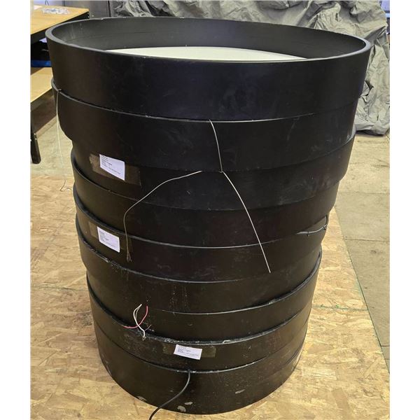 10 Drum LED Light Fixtures with Cut Cords