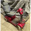 Image 1 : AMIGO Red Four-Wheel Mobility Scooter with Basket, No Battery Included