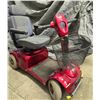 Image 2 : AMIGO Red Four-Wheel Mobility Scooter with Basket, No Battery Included