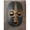 Image 3 : Hand-Carved Wooden Mask and Natural Wood Display Stand