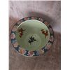 Image 5 : Hand Painted Asian Planter, Tri-Leg Table, and Ceramic Vase Lot