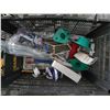 Image 3 : Plastic Tote With Johnson Level, Wrenches, Test Meter, Miscellaneous Tools
