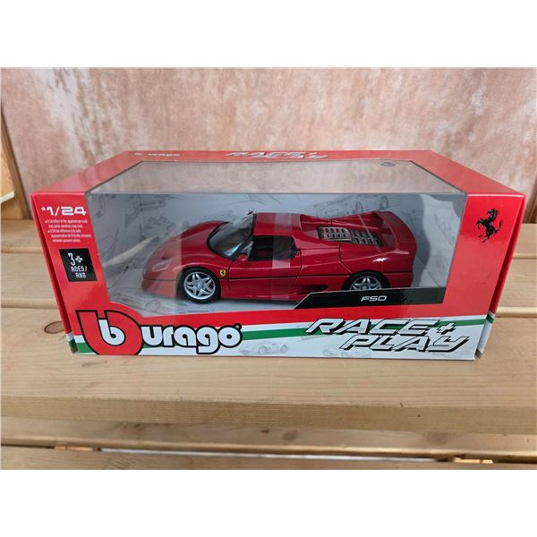 Bburago 1:24 Scale Ferrari F50 Diecast Model Car in Box